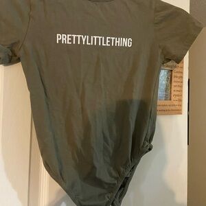 PrettyLittleThing Khaki Top